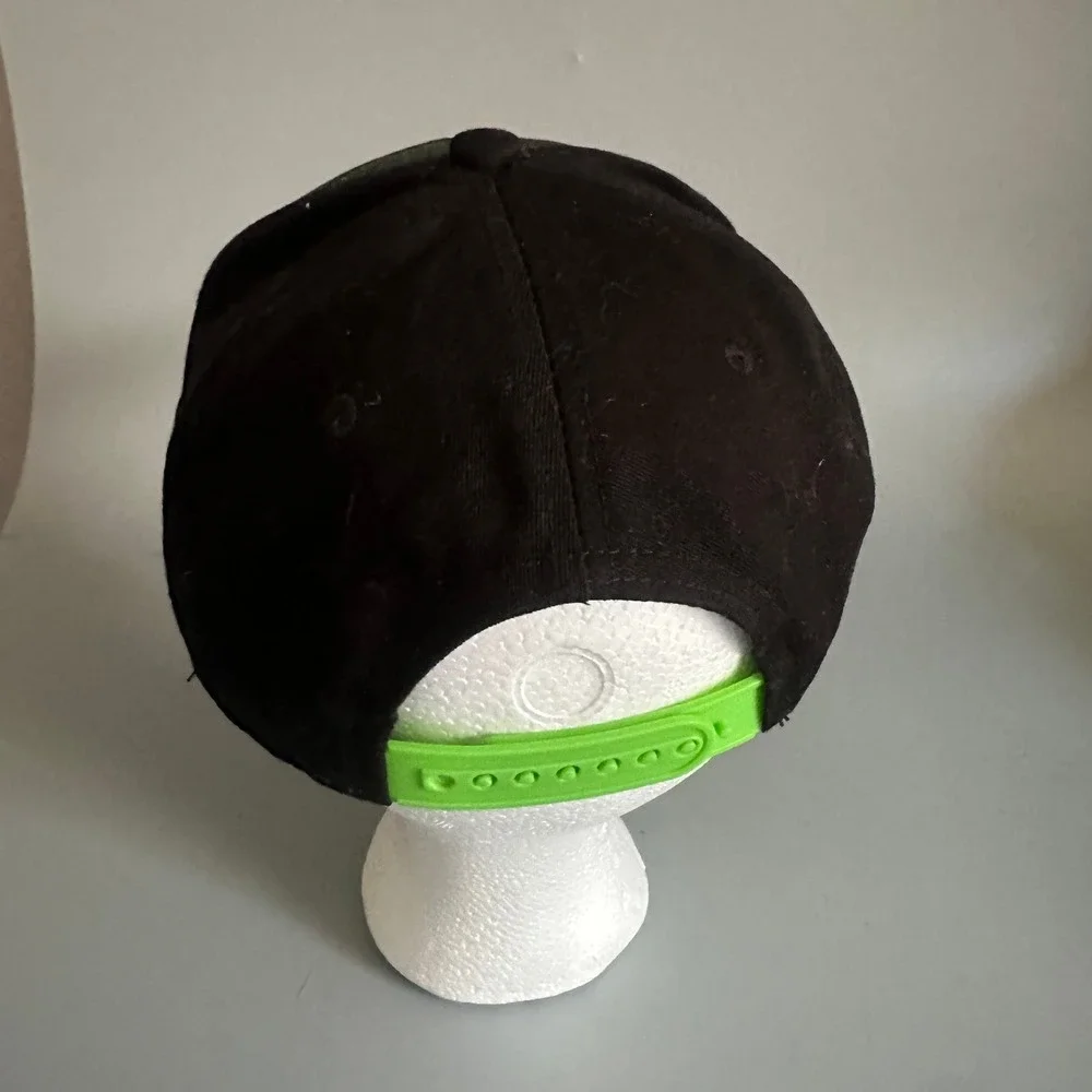 Xbox Velocity Architecture Snapback Hat Black Neon Green Glow In The Dark Cap